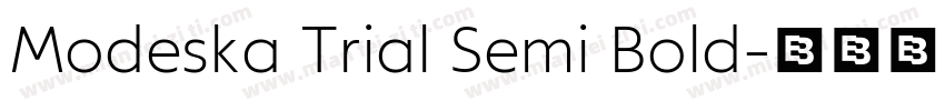 Modeska Trial Semi Bold字体转换